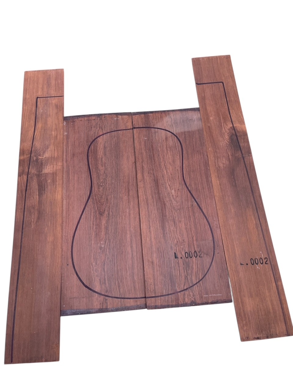 Juego Palosanto Madagascar Guitarra Acústica #2