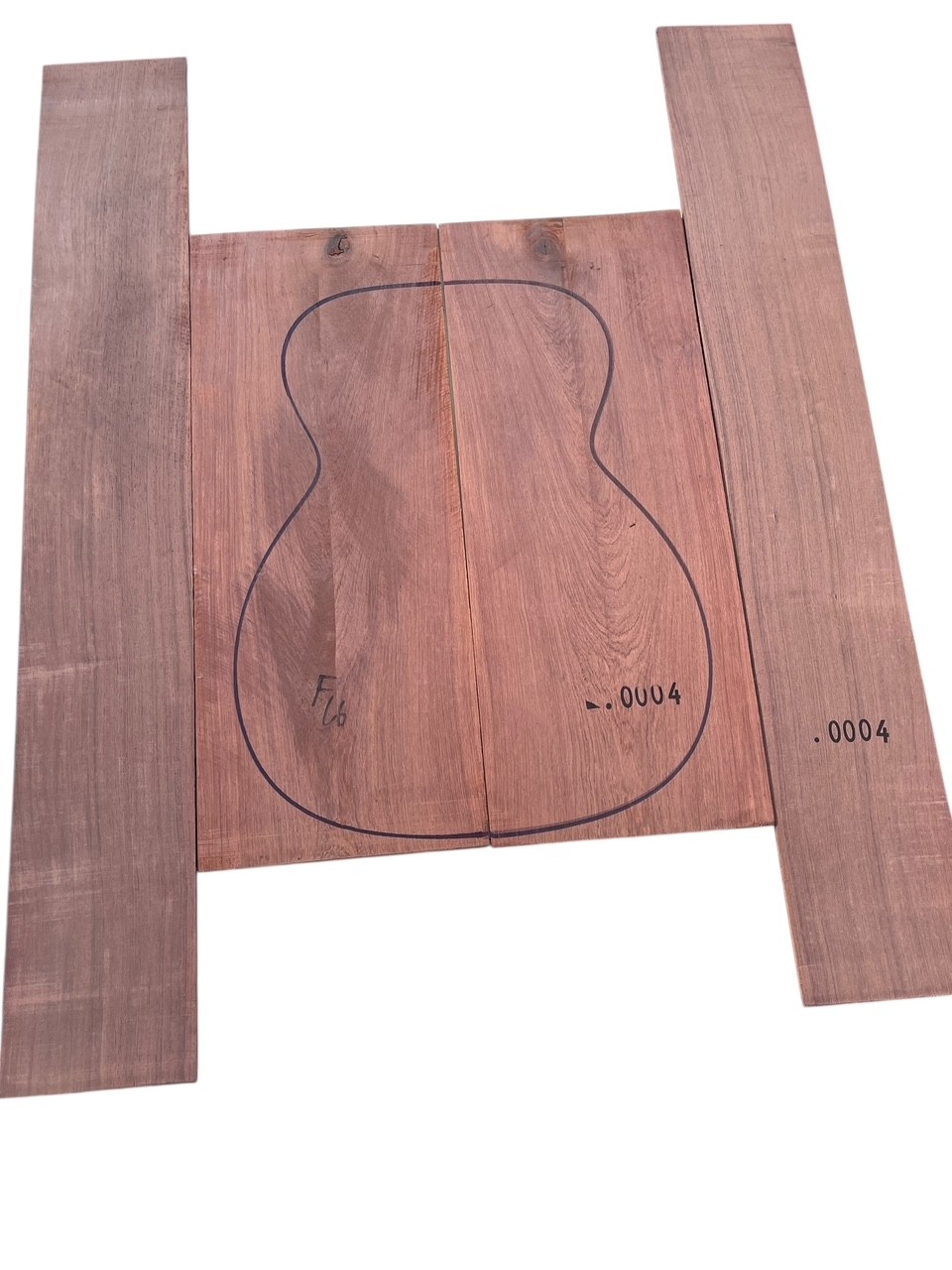 Juego Palosanto Madagascar Guitarra Acústica #4